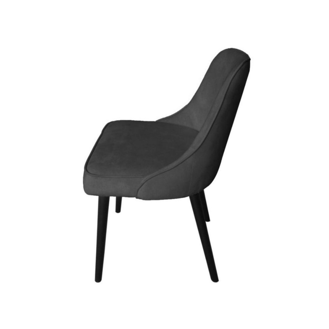 Pedro Dining Chair - Dark grey Velvet image 1